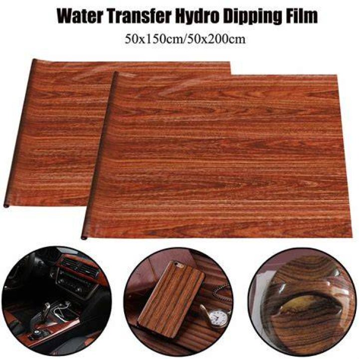 How do you use hydrographic water transfer film?