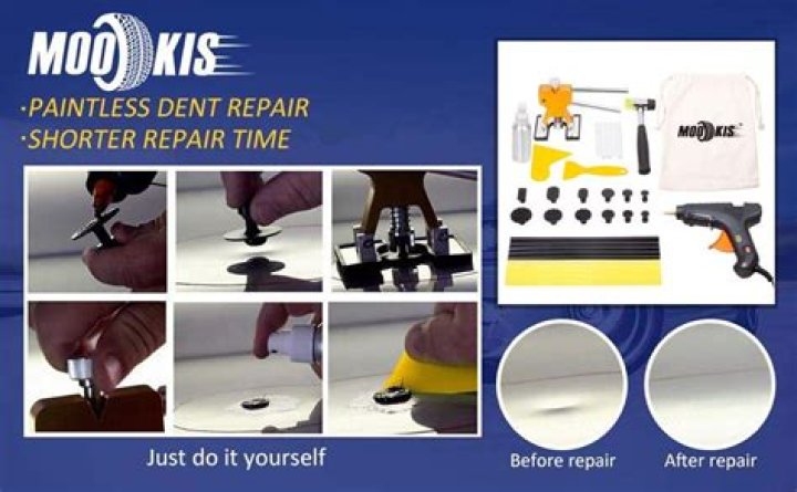 How do you use Mookis dent repair kit?