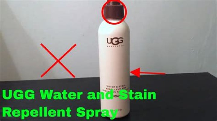 How do you use UGG water and stain repellent?