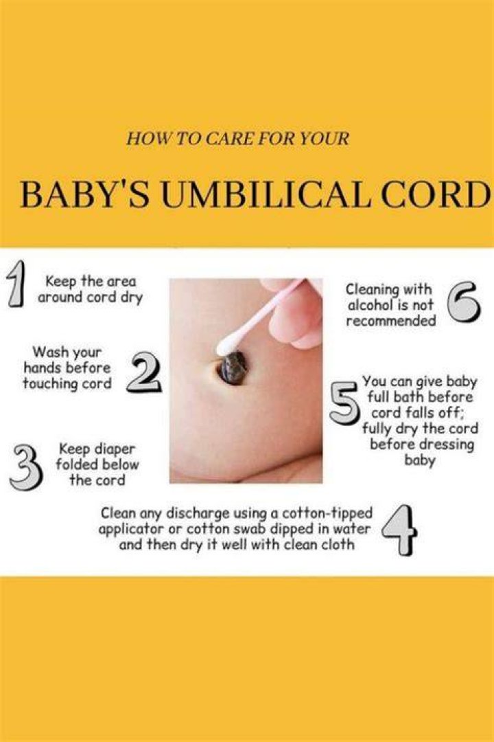 How do you wash a newborn's umbilical cord?
