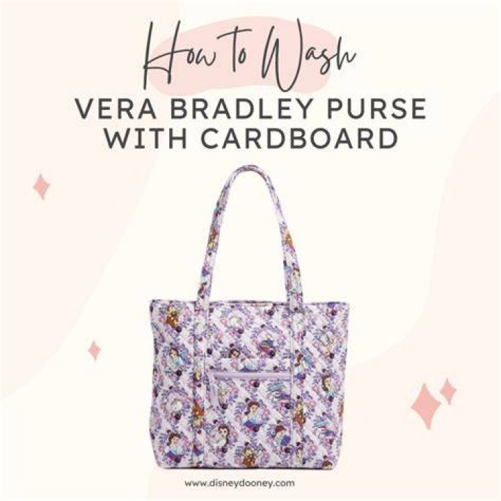 How do you wash a Vera Bradley duffle bag?