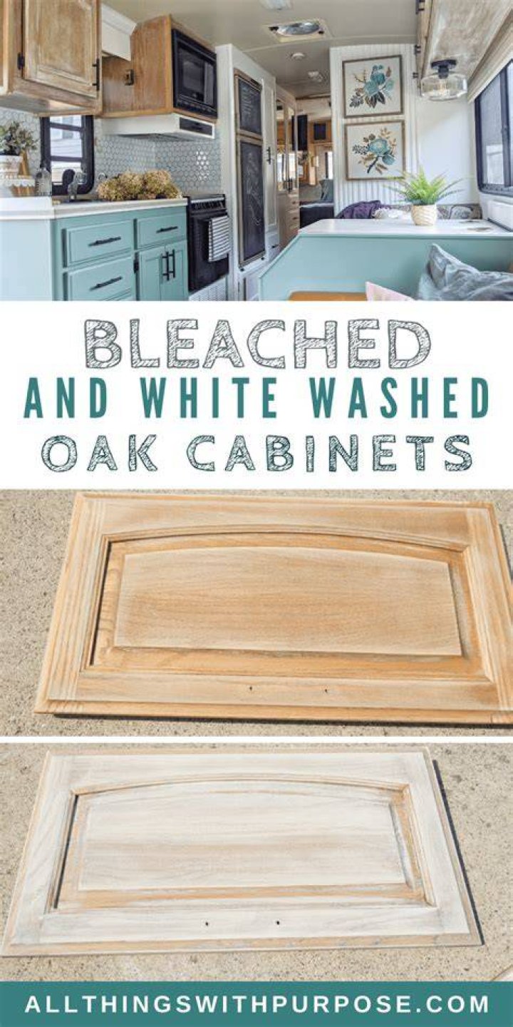 How do you whitewash cabinets?
