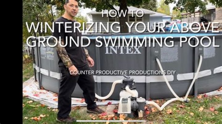How do you winterize a pool with a sand filter?