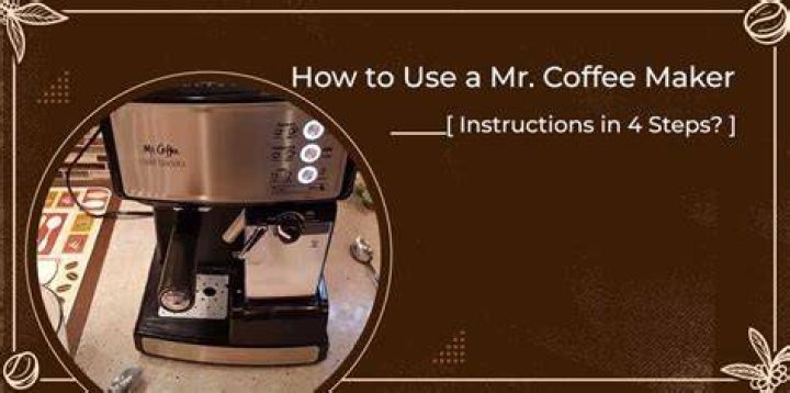 How do you work a Mr Coffee coffee maker?