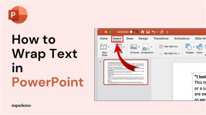 How do you wrap text in PowerPoint 2007?