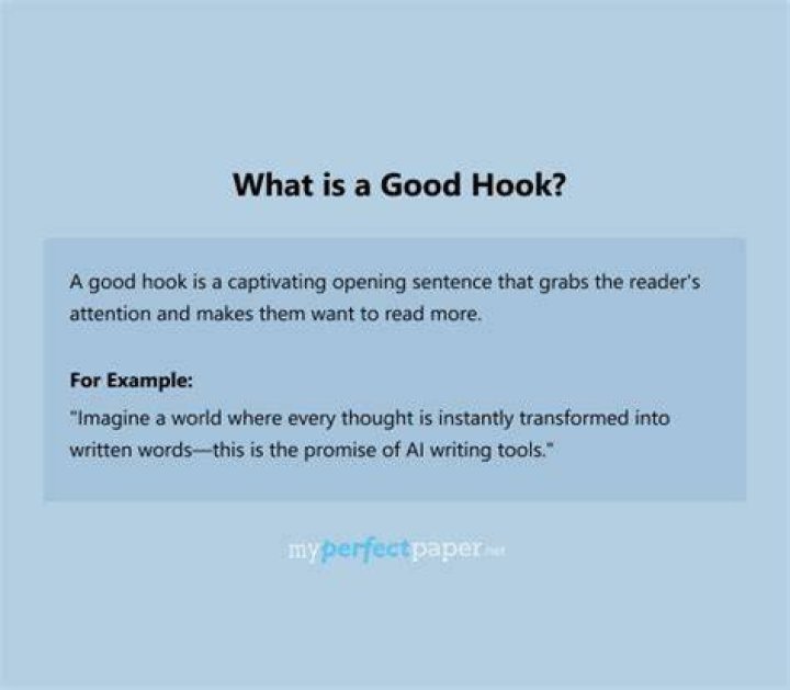 How do you write a good hook for an essay?