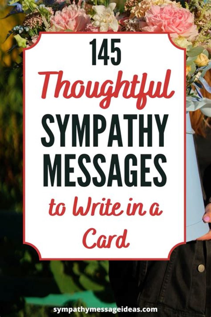 How do you write a sympathy notice?