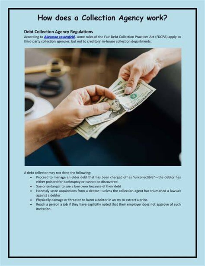 How does a collection agency work?