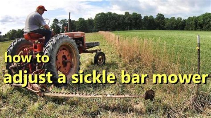 How does a sickle bar mower work?