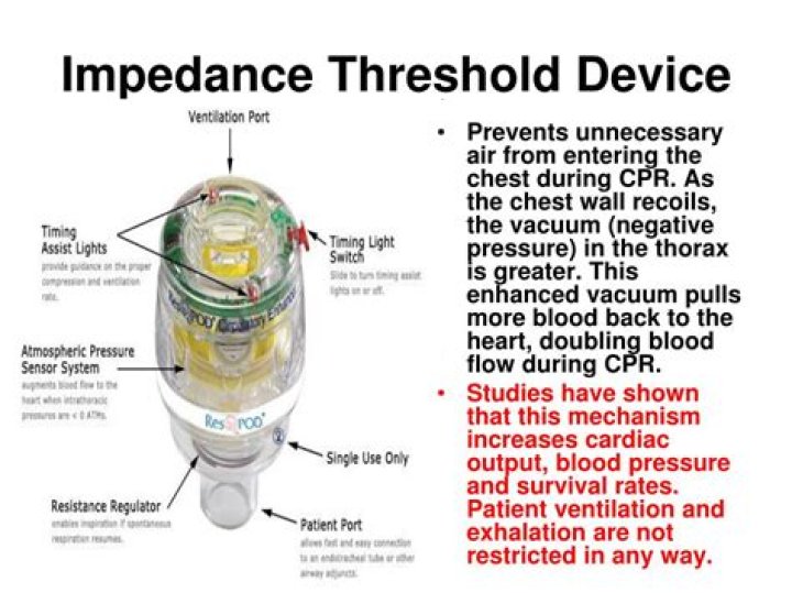 How does an impedance threshold device work?