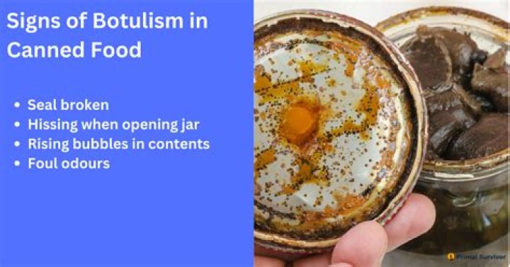 How does botulism grow in canned food?
