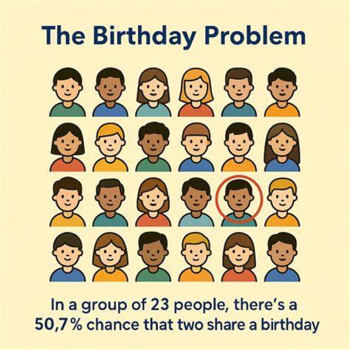 How does the birthday problem work?