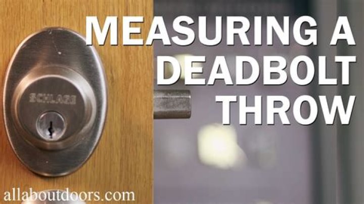 How far should deadbolt and door knob?