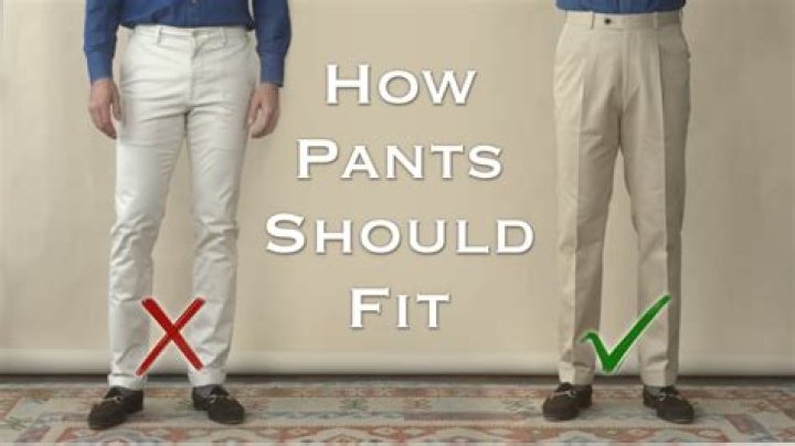 How far should dress pants go down?