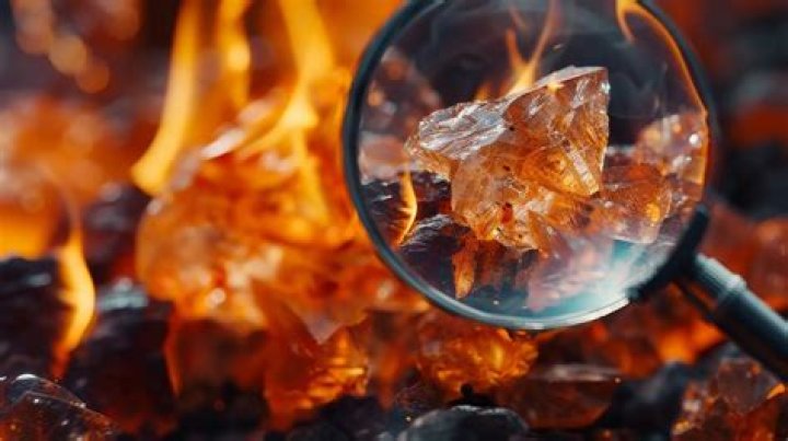 How hot does fire glass get?
