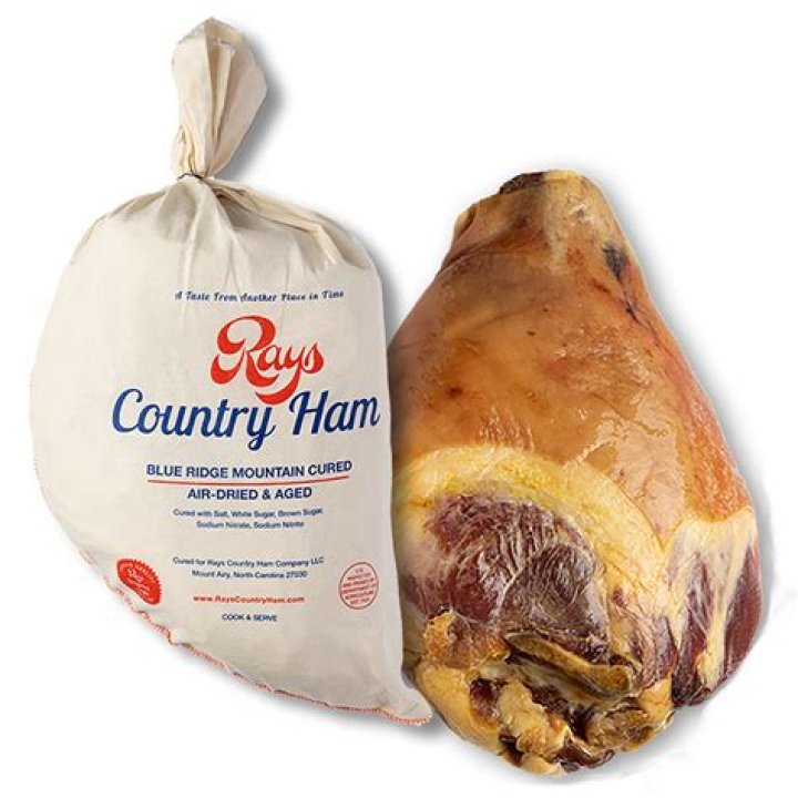 How is a country ham cured?