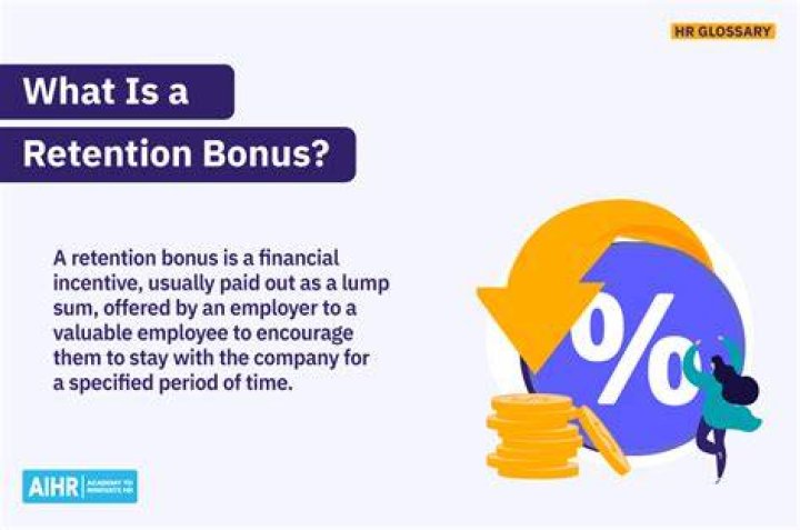 How is a retention bonus paid?