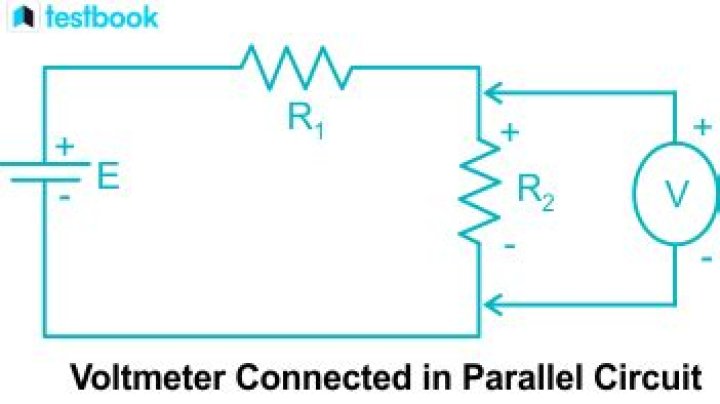 How is a voltmeter connected in a parallel circuit?