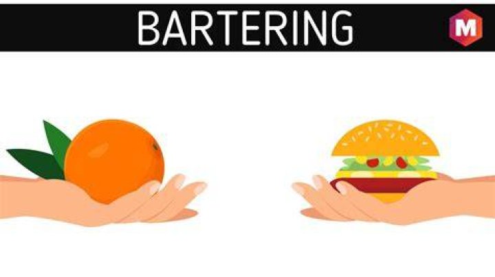 How is bartering done?