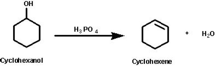 How is cyclohexene prepared from cyclohexanol?