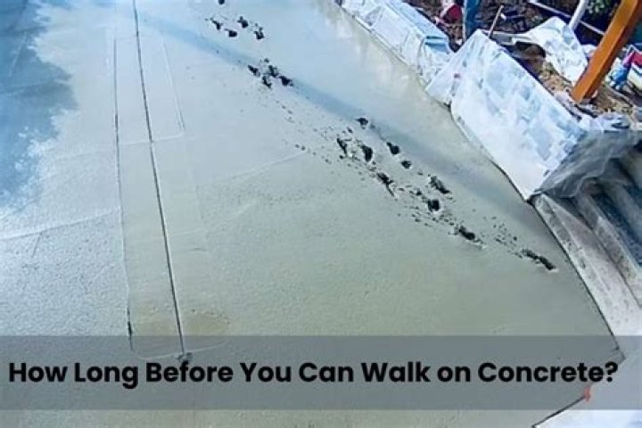 How long before you can walk on concrete?