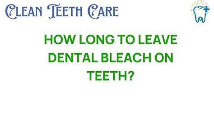 How long do you leave 35 bleach on your teeth?