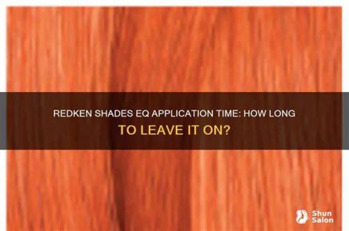How long do you leave Redken Shades EQ on?