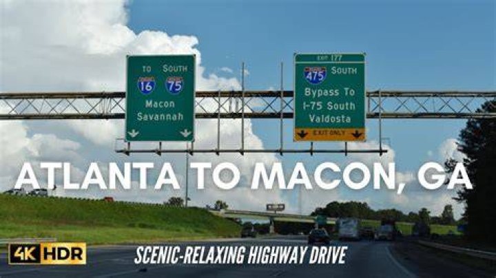 How long does it take to drive from Atlanta Georgia to Macon Georgia?