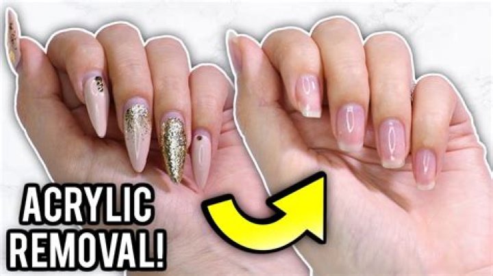 How long does it take to get acrylic nails off?