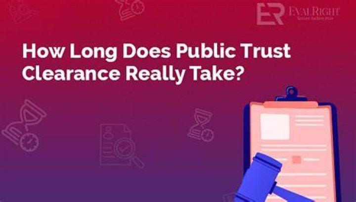 How long does public trust clearance take?