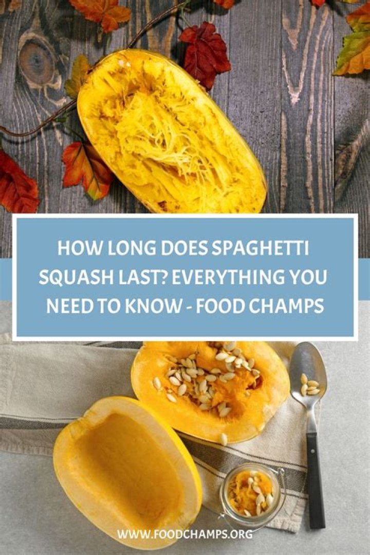 How long does spaghetti squash last?