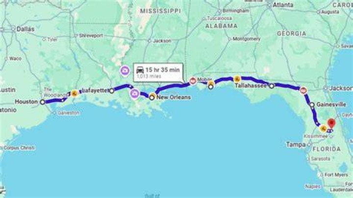 How long is the drive from Houston to Orlando?