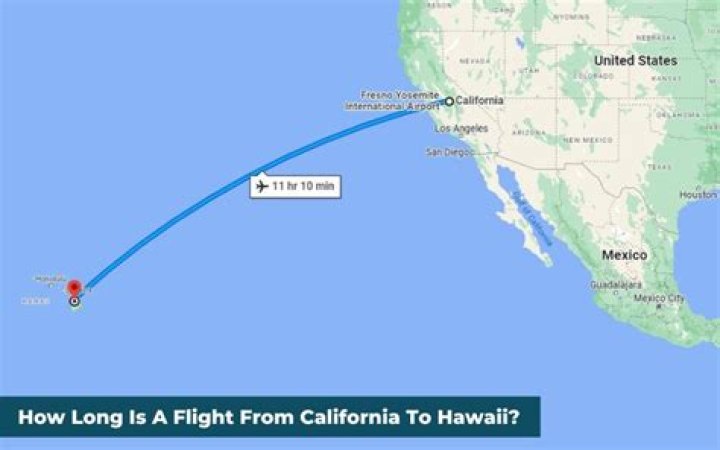 How long is the flight from California to Maine?