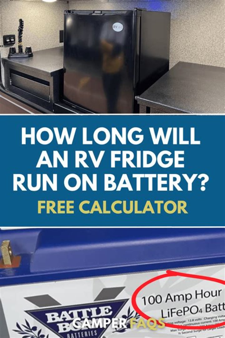 How many 12 volt batteries does it take to run a refrigerator?
