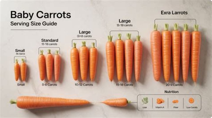 How many baby carrots equal a medium carrot?