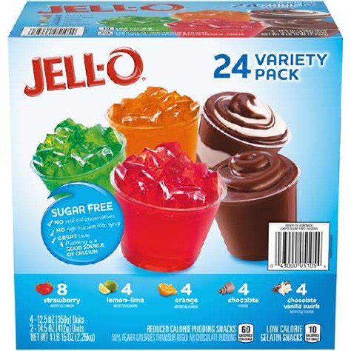 How many calories are in a Jello pudding cup?