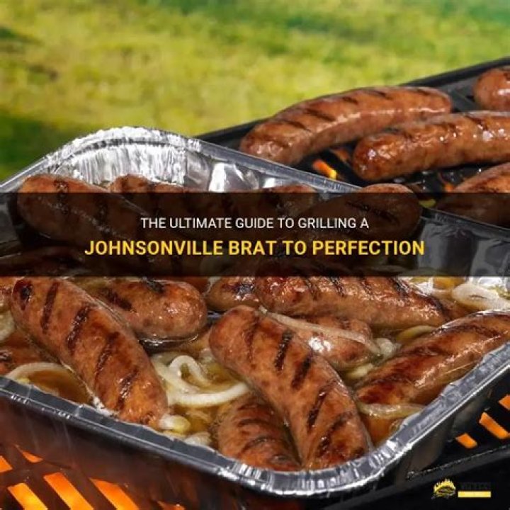 How many calories are in a Johnsonville beer brat?