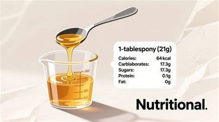 How many calories does a tablespoon of raw honey have?