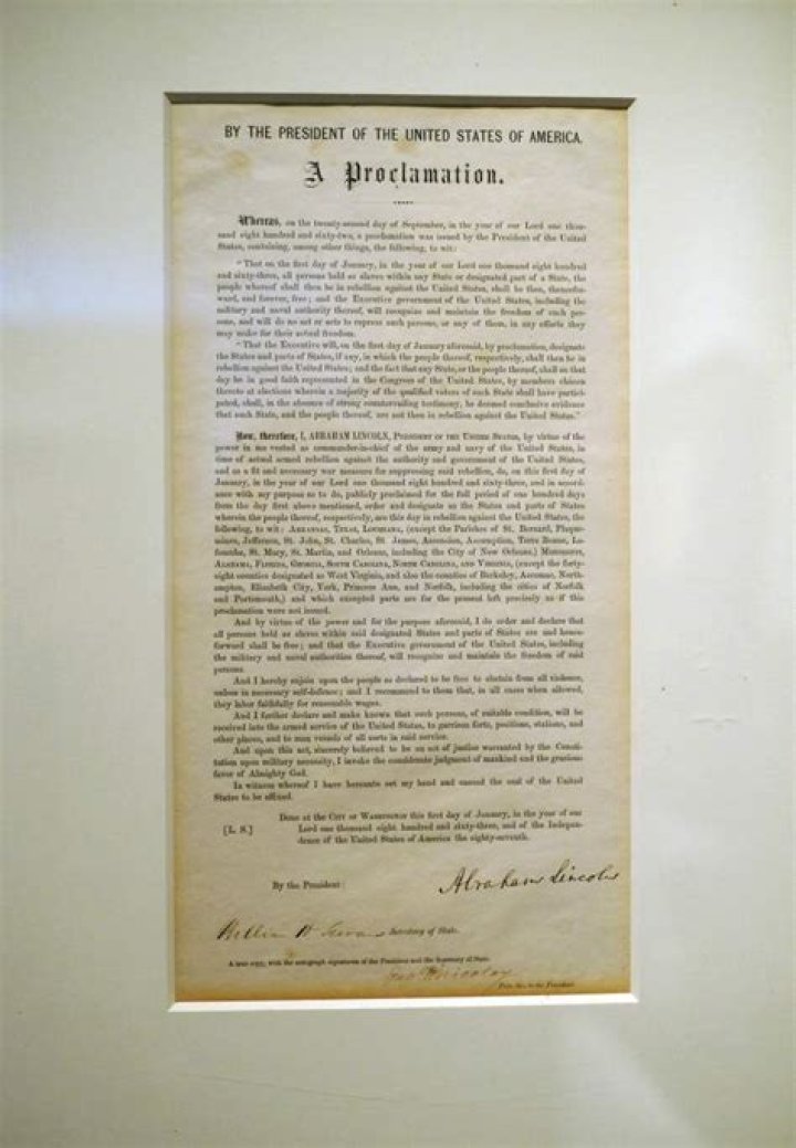 How many copies of the Emancipation Proclamation are there?