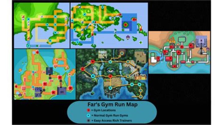 How many gyms are in Kanto?