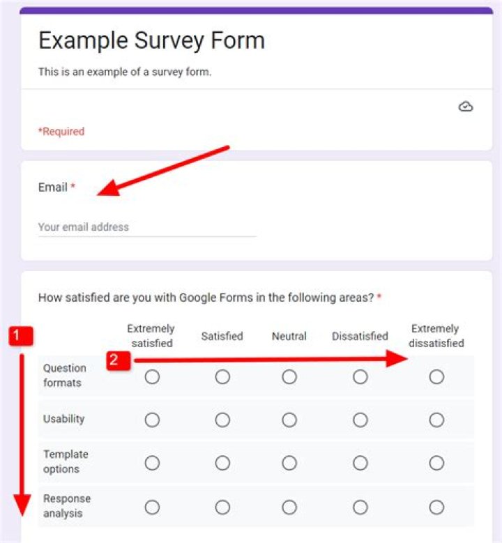 How many options should a survey have?