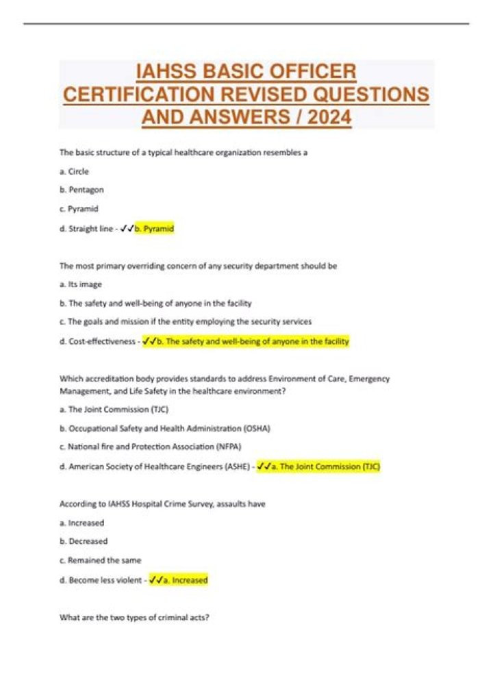 How many questions are on the Iahss?