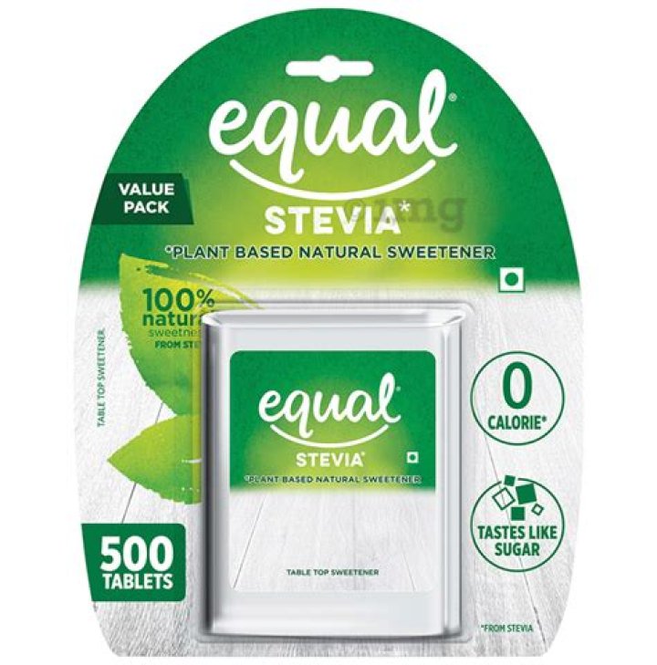 How many stevia drops equal a packet?