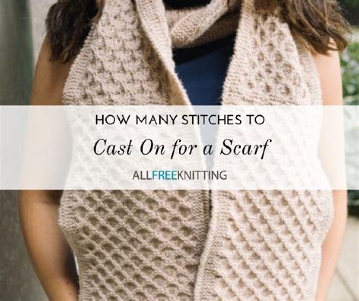 How many stitches should I cast on for a man's scarf?