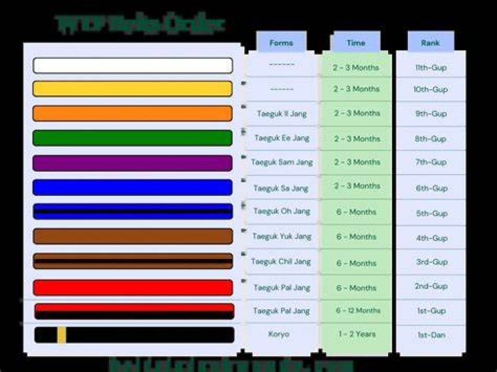 How many Taekwondo patterns are there?