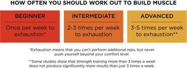 How many times a week should you work a muscle group?