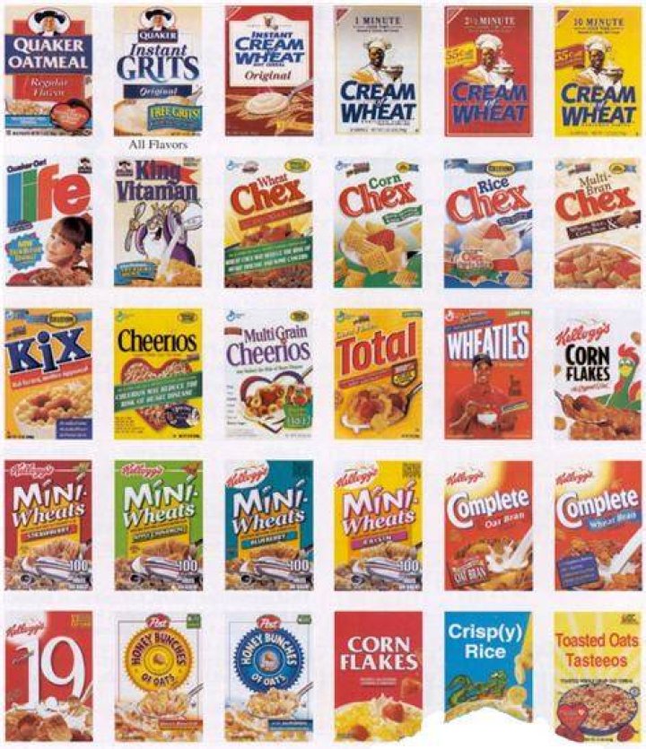 How many types of cereal are there?