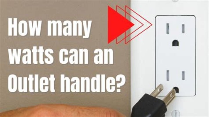 How many watts can 120 volt outlet handle?