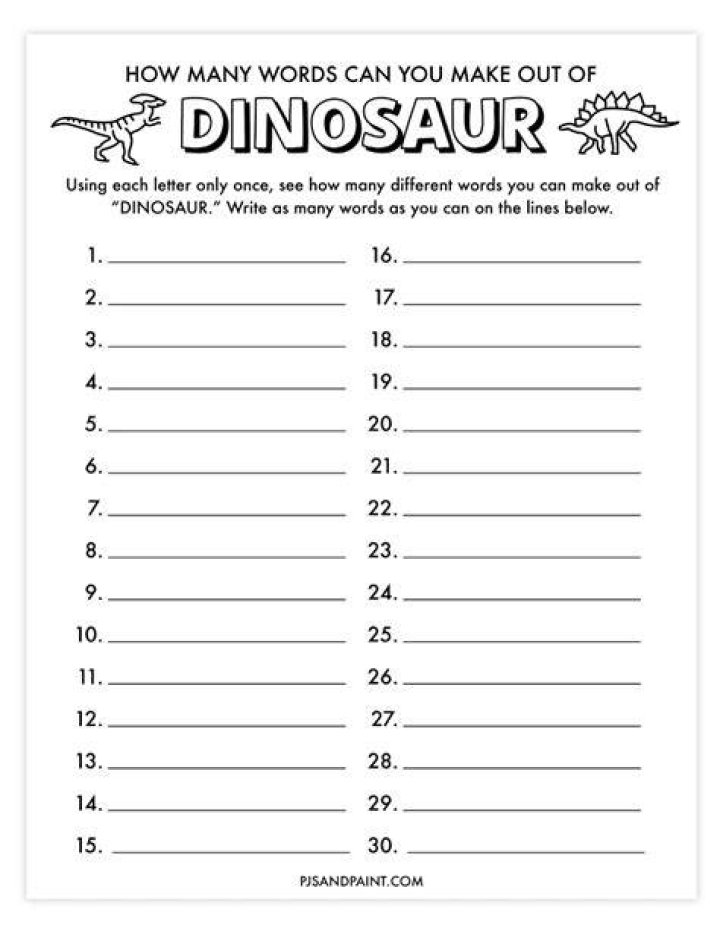 How many words can you make out of fossil?