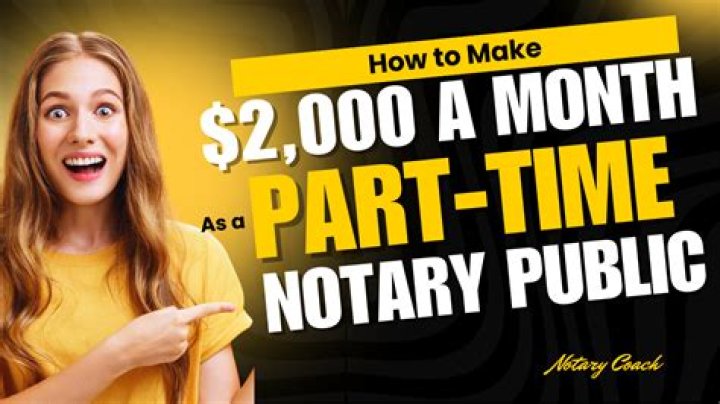 How much can a part time notary make?